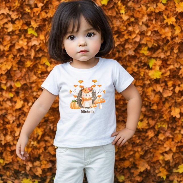 Camiseta De Bebé Cute Fall Hedgehog (Subido por el creador)