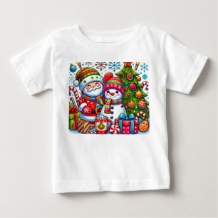 Camiseta De Bebé "Cute Feliz Navidad Bebé Camiseta - Holi Adorable