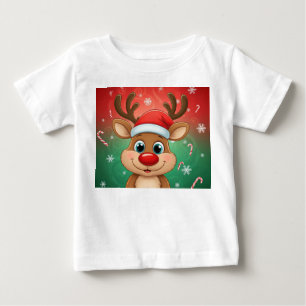 Camiseta De Bebé "Cute Feliz Navidad Bebé Camiseta - Holi Adorable