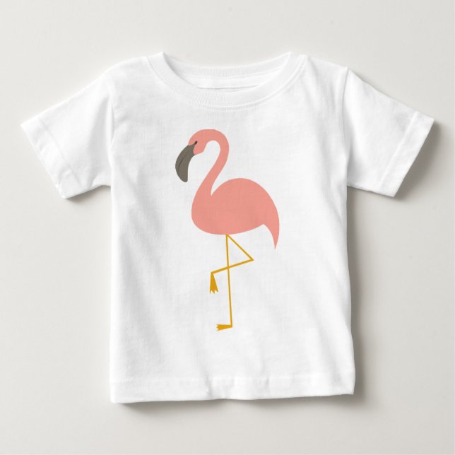 Camiseta De Bebé Cute Flamingo (Anverso)
