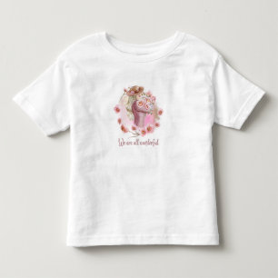 Camiseta De Bebé Cute Floral Toddler Girl Tee Inspirational 