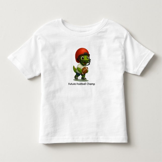Camiseta De Bebé Cute Football Dino Shirt for toddlers (Anverso)
