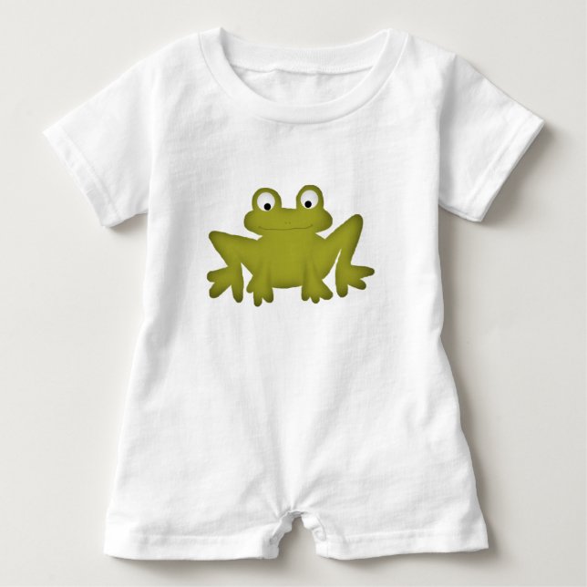Camiseta De Bebé Cute Frog Baby Romper (Anverso)