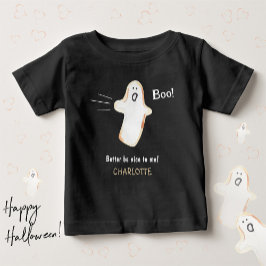 Camiseta De Bebé Cute Ghost Boo Spooky Baby Primer Halloween
