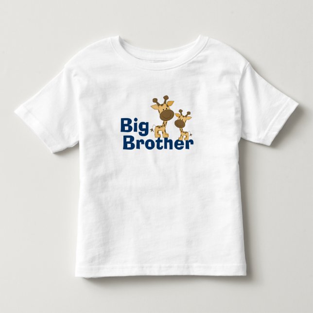 Camiseta De Bebé Cute Giraffe Gran Hermano (Anverso)