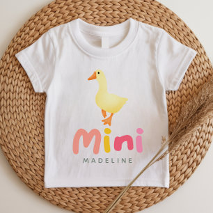 Camiseta De Bebé Cute Girly Coquette Rosa Mama y Mini