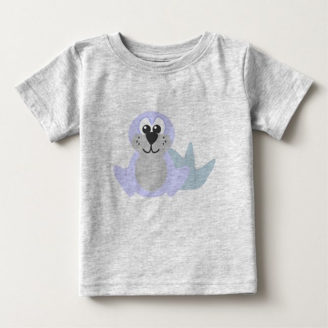 Camiseta De Bebé Cute Goofkins baby seal (Anverso)