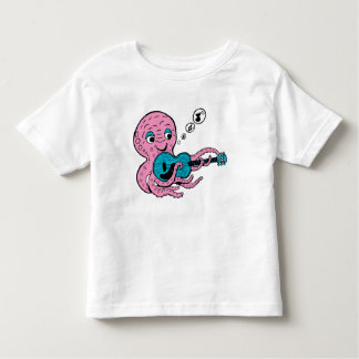 Camiseta De Bebé Cute Guitar Player Octopus