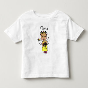 Camiseta De Bebé Cute hadas afroamericanas y arte folclórico capric