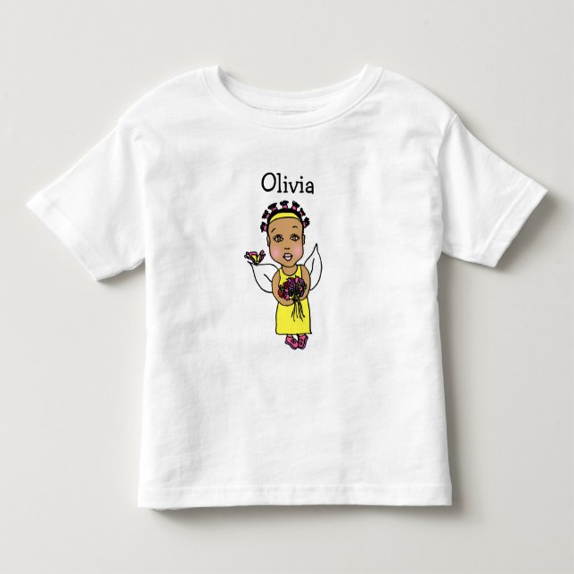 Camiseta De Bebé Cute hadas afroamericanas y arte folclórico capric (Anverso)