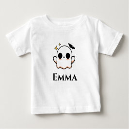 Camiseta De Bebé Cute Halloween Ghost customizable 