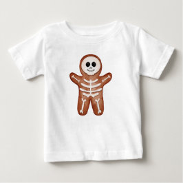 Camiseta De Bebé Cute Halloween Gingerbread Skeleton Cookie