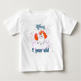 Camiseta De Bebé cute Happiness magic unicorn