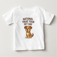 Cute Happy Dog Tee | National Treat Your Pet Day 