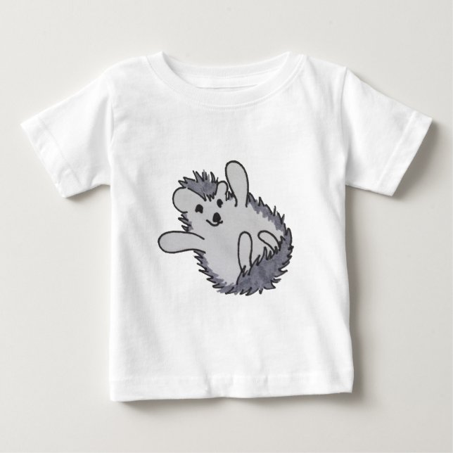 Camiseta De Bebé Cute Happy Hedgehog (Anverso)