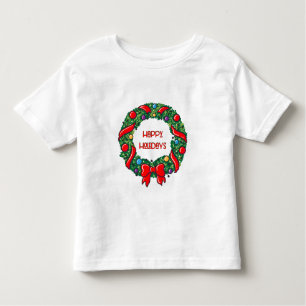 Camiseta De Bebé Cute Happy Holiday Tee Whimsical Reef Graphic