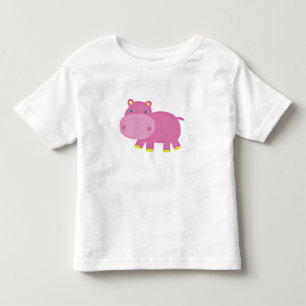 Camiseta De Bebé Cute Hippo