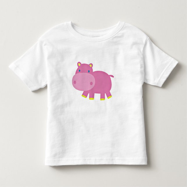 Camiseta De Bebé Cute Hippo (Anverso)