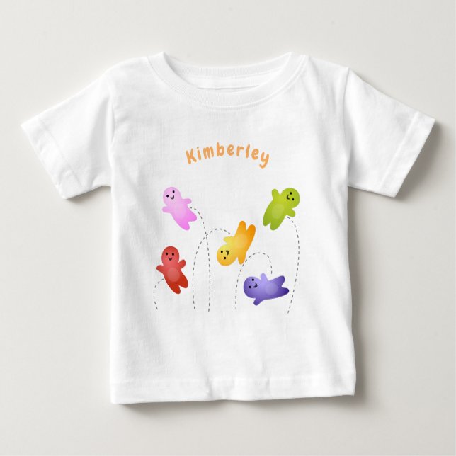 Camiseta De Bebé Cute jelly bebés dulces personalizado (Anverso)