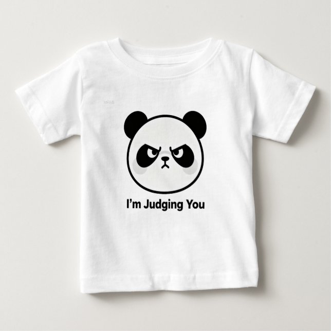 Camiseta De Bebé Cute Judging Panda – I’m Judging You (Anverso)