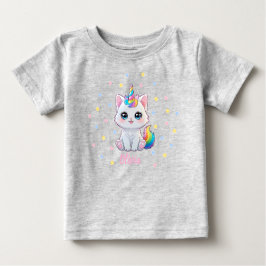 Camiseta De Bebé Cute Kawaii Caticorn Baby T-shirt 