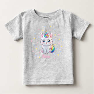 Camiseta De Bebé Cute Kawaii Caticorn Baby T-shirt