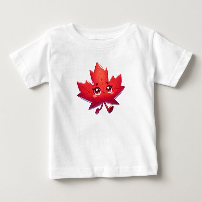 Camiseta De Bebé Cute Kawaii Maple Leaf | Canada (Anverso)