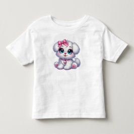 Camiseta De Bebé Cute Kawaii Puppy Girls T-Shirt