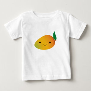 Camiseta De Bebé Cute Kawaii Sonriente Mango