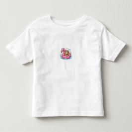 Camiseta De Bebé Cute Kawaii Summer Perrito Flamingo Piscina Flotad