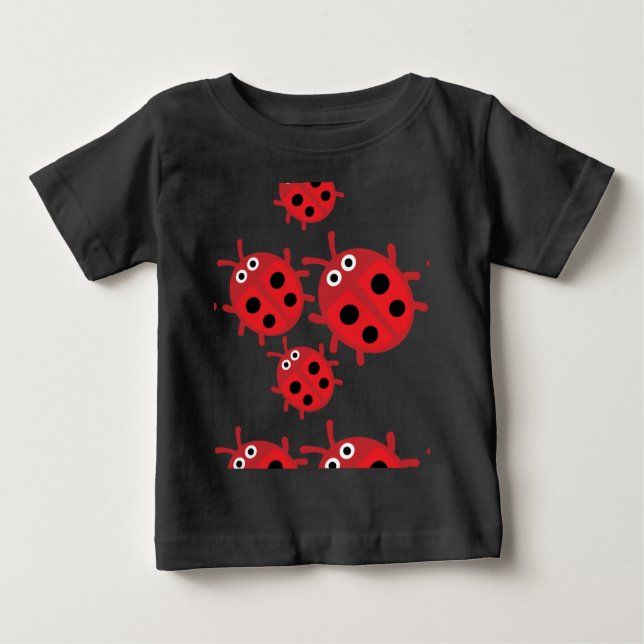 Camiseta De Bebé Cute Kids ladybird Family (Anverso)