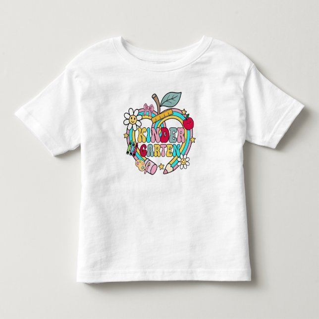 Camiseta De Bebé Cute Kindergarten Toddler T-shirt (Anverso)