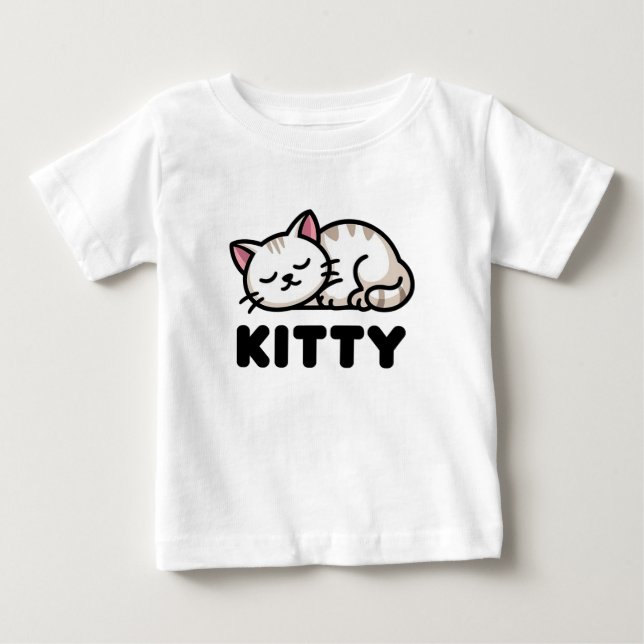 Camiseta De Bebé Cute kitten (Anverso)