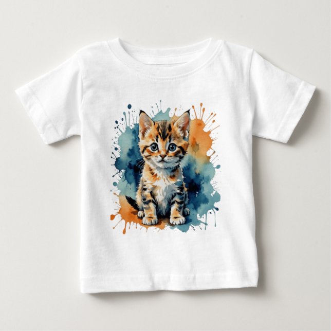 Camiseta De Bebé Cute kitten (Anverso)