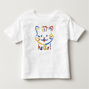Camiseta De Bebé Cute kitty says hello!