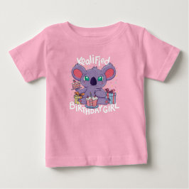 Camiseta De Bebé Cute Koala Bear Koalified Birthday Chica Pink