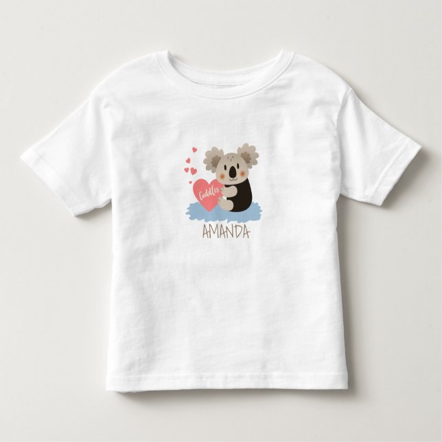 Camiseta De Bebé Cute Koala Cuddles ID386 (Anverso)