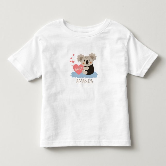 Camiseta De Bebé Cute Koala Cudelas ID386 (Anverso)