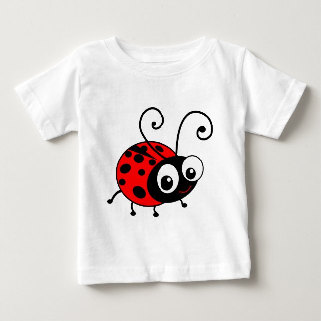 Camiseta De Bebé Cute Ladybug (Anverso)