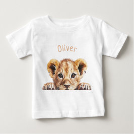 Camiseta De Bebé Cute León Bebé Personalizado 