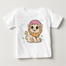 Camiseta De Bebé Cute Lion Baby T-Shirt – Colorful Baby