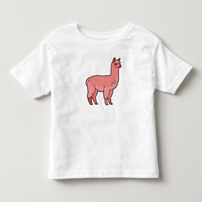 Camiseta De Bebé Cute little alpaca (Anverso)