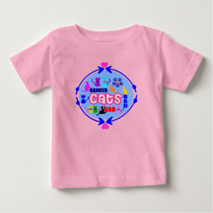 Camiseta De Bebé 😻 🐾 ↷ ❤ Cute Naughty Cat Family Finest Organic