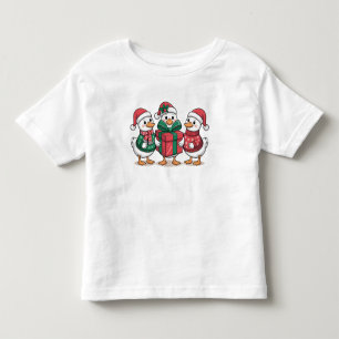 Camiseta De Bebé Cute Navidades Ducks Personalizado Art-68105