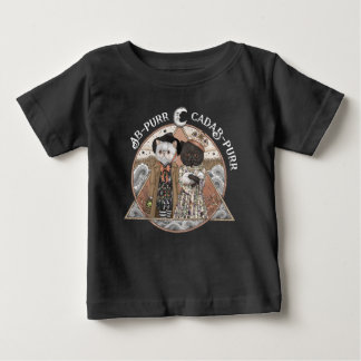 Camiseta De Bebé Cute negro de gato bruja disfraz de Halloween