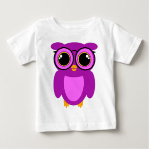 Camiseta De Bebé Cute Nerdy Owl
