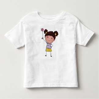 Camiseta De Bebé Cute niña palo acuarela Flor rosa Hermosa