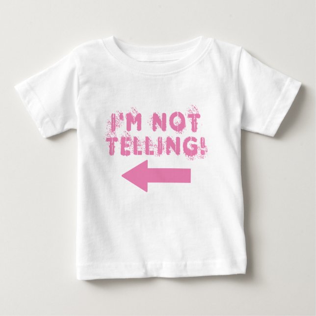 Camiseta De Bebé Cute "¡No lo digo!" Baby T-shirt (Anverso)