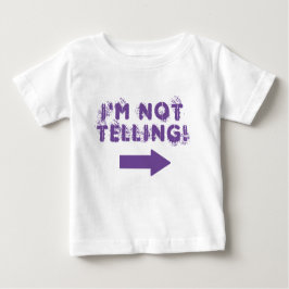Camiseta De Bebé Cute "¡No lo estoy diciendo!" Cita con flecha