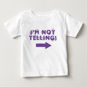 Camiseta De Bebé Cute "¡No lo estoy diciendo!" Cita con flecha